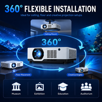 Projecteur laser 3LCD commercial 7200 lumens WUXGA avec correction de l'objectif et correction géométrique