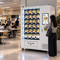 Distributeur automatique de repas Winnsen avec système de chauffage par micro-ondes, repas chauds en libre-service