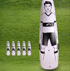 Portabel Inflatable Sepak Bola Pelatihan Dummy dengan Logo Percetakan, Tahan Lama Inflatable Sepak Bola Manekin untuk Pelatihan