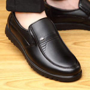 Mocasines Casuales de Cuero para Hombre, Negros, de Color Sólido, Transpirables, para Negocios y Ocio, Origen Wenzhou - Product Image 3