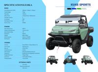 Канди 4*4 UTV Электрический грузовой автомобиль 15,36 kWh литиевая батарея бок о бок взрослый EPS Электрический UTV 72V автоматический EEC Сертифицированный