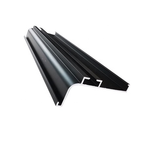 Distanziatore incorporato in alluminio tipo <span class=keywords><strong>C</strong></span> e J profilo a canale quadrato profilo della maniglia Gola per armadio da cucina dell'armadio di Base - Product Image 4