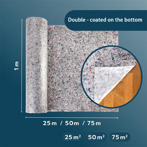 Polaire de <span class=keywords><strong>peintre</strong></span> professionnel 50 m x 1 m, 220 g/m², polaire de couverture de haute qualité pour la peinture, protection pour les sols et les meubles - Product Image 2