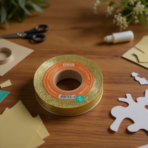 Nastro Decorativo Ilan 2.0Cm X 20Y Oro Metallizzato Per Lavori Artigianali - Product Image 3