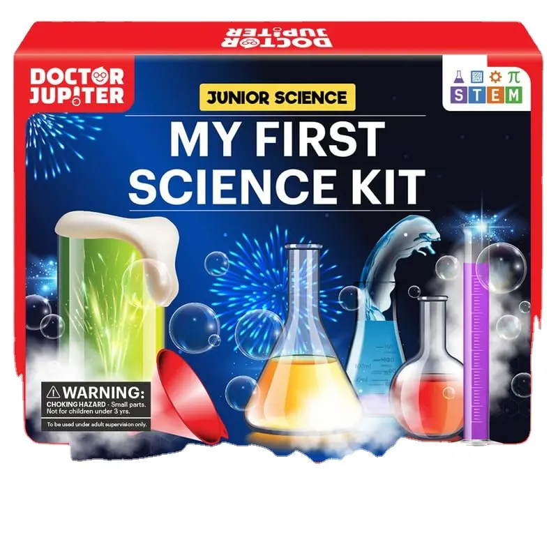 My First Science Kit Science physics Experiment Set enfants cadeau éducatif jouet apprentissage diy drôle couleur texte science kit