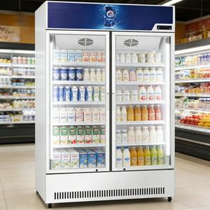 Congélateur <span class=keywords><strong>vertical</strong></span> commercial sans givre avec porte vitrée, norme UE/US, 450L, avec certification ETL - Product Image 5
