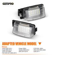 Éclairage de plaque d'immatriculation LED super lumineux pour Nissan G35 G37 Q60 Leaf Cube, éclairage de plaque d'immatriculation arrière, stock US