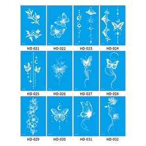 Impermeabile bianco <span class=keywords><strong>farfalla</strong></span> <span class=keywords><strong>tatuaggio</strong></span> adesivo monouso carta temporanea clavicola fiore per il corpo applicazione per il braccio <span class=keywords><strong>e</strong></span> il polso - Product Image 4