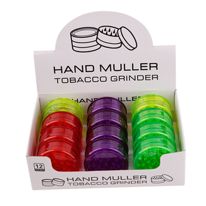 Wholesale Round Shape Custom Plastic <b>Herb</b> <b>Grinder</b> 3 Parts Tobacco Spice Dry Acrylic Bio Plastic <b>Grinders</b> <b>Herb</b> Custom Logo - Product Image 5