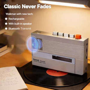 Reproductor de Casetes Retro Portátil T7, Grabadora de Casetes Walkman, Reproductor de Audio BT MP3, Digitalizador de Cintas para el Hogar, Viajes y Estudio - Product Image 6