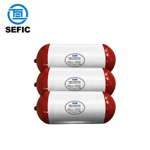 SEFIC serat baja silinder komposit Gas CNG2 tangki CNG tipe silinder 2 untuk kendaraan truk mobil