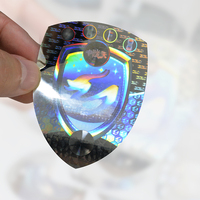 Precio de fábrica OEM forma holograma pegatina con logotipo de la empresa
