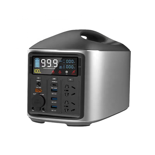 Outdoor 600W Solar Generator With Expandable Lifepo4 Batteries Super Portable Power Station