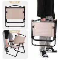 Chaise de camping pliante portable chaise d'extérieur compacte légère pour la randonnée, la randonnée et la chaise Kermit de voyage