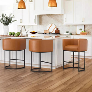 Modern Luxury <strong>Bar</strong> <strong>Stools</strong> <strong>with</strong> <strong>Back</strong> Support for Kitchen Island Home <strong>Bars</strong> Hotel Counters Commercial Cafe Restaurant Furniture - Product Image 4