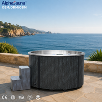 Whirlpool-Bedienfeld für Schwimm-Spa-Pool, tragbar, für 2 Personen, Massagedüsen, langlebiges Holzbrett, 12 Düsen