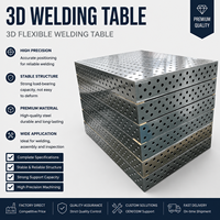 Table de soudage 3D D28 sur mesure, plateforme de soudage modulaire flexible avec traitement de surface au nitruage