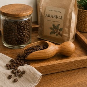 Handcrafted Lightweight Teak Wood <b>Scoop</b> Spoon for <b>Coffee</b> Beans Grains Flour Spices and Pantry Storage Eco-Friendly - Product Image 4