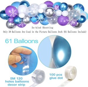 Suministros de <span class=keywords><strong>fiesta</strong></span> de cumpleaños de <span class=keywords><strong>Frozen</strong></span>, incluidos <span class=keywords><strong>globos</strong></span> de pancarta de cumpleaños para niños, adornos para pasteles, faja con borlas, Pin de copo de nieve, pegatinas de tatuaje - Product Image 3