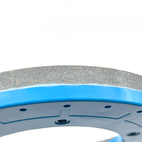 Disque abrasif diamanté à liaison métallique Jingu 250 mm (10 po) pour meulage humide de bord en céramique, alésage 140 mm (5,5 po), haute dureté, pour béton