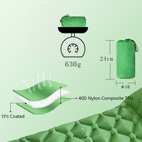 Matelas gonflable imperméable à pompe à pied de camping Matelas de couchage gonflable ultraléger Matelas pneumatique de camping