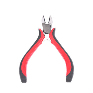 Red Black Handle Diagonal Cutting Pliers 4.5 Inch Chrome Vanadium Steel Diy Tool For Wire Cutting - Product Image 4