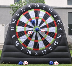 Ballon de football gonflable adhésif de 22 cm de diamètre avec bande auto-agrippante pour jeux sportifs - Product Image 4