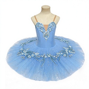 <span class=keywords><strong>Jupe</strong></span> tutu de ballet vintage Empire Bleu Bleu-Pierre, style Blanche-Neige, pour enfants et adultes, costume de spectacle, robe en <span class=keywords><strong>tulle</strong></span> bouffante - Product Image 1
