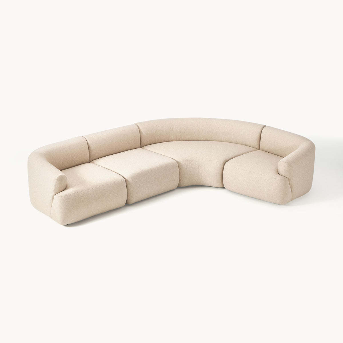 Tejido grueso beige claro