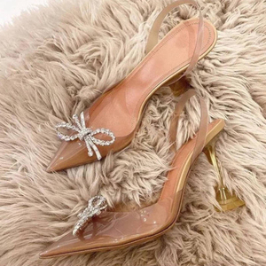 Bow Chaussur Femm Designer Summer Sandals Female Heels <b>Shoes</b> for Ladies 2025 - Product Image 2