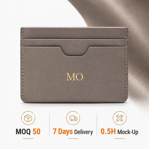 <span class=keywords><strong>Porte</strong></span>-cartes de poche pour hommes avec option RFID, finition des bords peints, organisateur de cartes minimaliste et fin, personnalisable, faible MOQ - Product Image 1