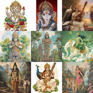 गिवेलक सरस्वती देवी ज्ञान संगीत कला ज्ञान शिक्षण पेलेंट हार स्टेनलेस स्टील धार्मिक आकर्षण गहने पार्टी - Product Image 4