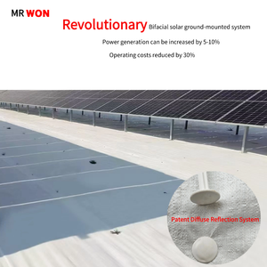 <span class=keywords><strong>MR</strong></span> WON Geotextil Sun Reflective White Geotextil Fabric White Woven Ground Cover Hoja reflectante para panel solar fotovoltaico - Product Image 5