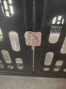 中国制造优质不锈钢宠物笼可锁小型实用宠物载体家用 - Product Image 5