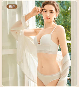 Nuevo conjunto de lencería sexy de dos piezas con sujetador push-up sin espalda en forma de U y bragas, color negro, para mujeres occidentales - Product Image 3