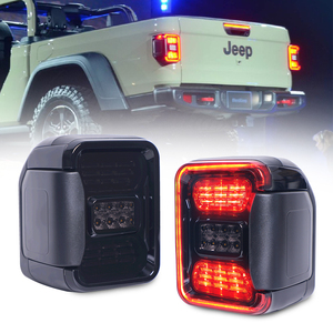 2 Luces Traseras Ahumadas con Luz de Reversa Blanca, Luz de Freno Trasera Roja, Luz de Giro para <span class=keywords><strong>Jeep</strong></span> Gladiator Jt 2020 <span class=keywords><strong>2021</strong></span> - Product Image 6