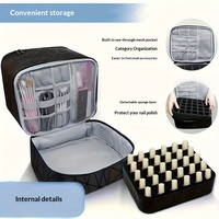 Grande trousse de toilette japonaise en PVC pour cosmétiques liquides, étanche, portable, pour vernis à ongles, manucure, gel de beauté, idéale pour les voyages