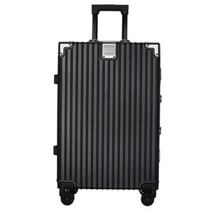 Aluminum Frame 26 Inch <b>Suitcase</b> Large Capacity Trolley Case Swivel Wheels Unisex Leisure Travel - Product Image 3