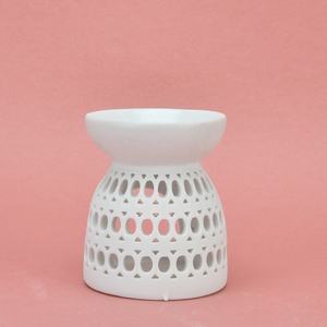 Porselen dekorasyon seramik Tealight tutucu yağ yakıcı balmumu mum yakıcı isıtıcı difüzör aromalı uçucu yağ seramik brülör - Product Image 6