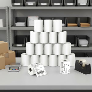 American Direct Free Shipping 4x6 Adhesive Waterproof Heat-Resistant Shipping Label <b>Sticker</b> Roll for Promotion Grocery Use - Product Image 5