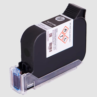 Cartucho de Tinta Original TIJ para HP2588 W3T10B 2590, Cartucho de Tinta Negra a Base de Solvente y Agua para Impresora de Inyección de Tinta TIJ