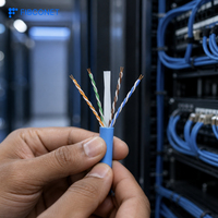 Kabel Ethernet Tembaga Murni CAT5E CAT6 CAT6A PoE untuk Instalasi CCTV, Kamera IP, dan AP Nirkabel