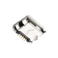 Micro USB tipo B Conector hembra de 5 pines 5,9mm de longitud Montaje SMT horizontal Conector USB de borde enrollado