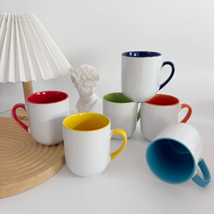 Tazas de Café de Cerámica con Logotipo Personalizable - Regalos Promocionales para Fiestas, Diseño Moderno, Aptas para Lavavajillas y Microondas, Capacidad de 301-400 ml - Product Image 4