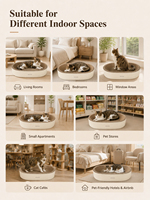 Lit grattoir pour chat en carton de luxe, robuste, en papier ondulé, nid douillet pour chat, meuble d'intérieur écologique pour animaux de compagnie