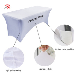 Copritavolo Elastico in Spandex Personalizzato 6FT per Tavoli Rettangolari, Ideale per Eventi all'Aperto, Hotel, Matrimoni e Banchetti - Product Image 5