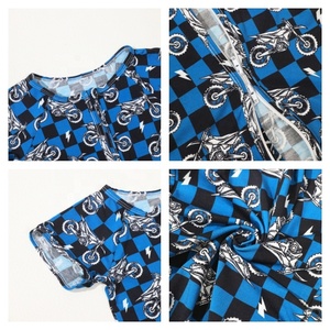 <span class=keywords><strong>Pigiama</strong></span> Estivo per Neonati Kerui in Bambù con Cerniera, Tutina per Bambini con Stampa Auto, Abbigliamento Personalizzato per Neonati - Product Image 4
