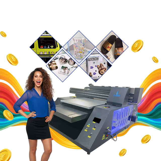 Laike UV 6090 Model Epson Flatbed Led Lamp High-accuracy Digital Inkjet Printer with XP600 Printhead