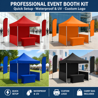 Tente d'événement de Noël personnalisée 3x3m, structure en aluminium hexagonal robuste de 50 mm, chapiteau professionnel, tente pop-up
