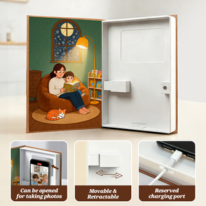 Soporte decorativo oculto para teléfono, libro falso para guardar el teléfono, para seguridad en el hogar, prevención de la <span class=keywords><strong>adicción</strong></span> al teléfono en niños. - Product Image 6